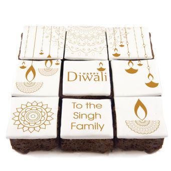 Simple Diwali Brownies