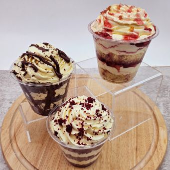 Valentine's Cake Jar Trio