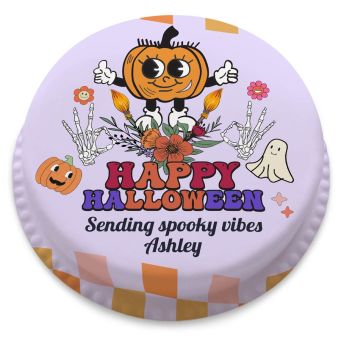 Hippie Halloween Cake