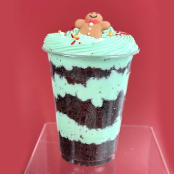 Mint Chocolate Cake Jar