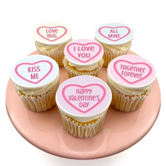 12 Love Heart Cupcakes