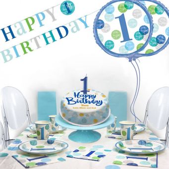 1st birthday boy party box