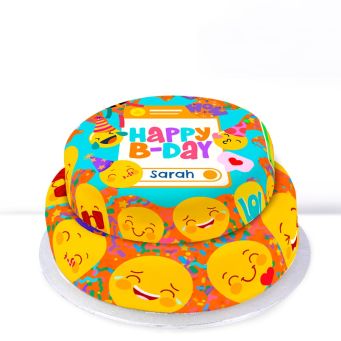 Emoji Birthday Cake