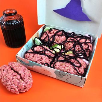 Halloween Rice Crispy Brains Box