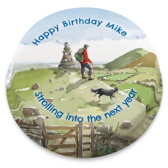 Hiking Birthday Cake