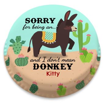 Donkey Apologies Cake