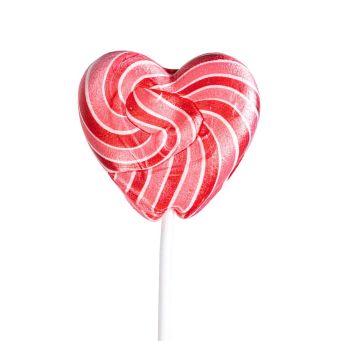 3 x Heart shaped lollipops