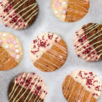 Raspberry Swirl Cookies