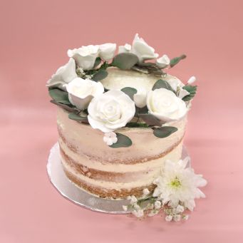 Small Naked Wedding Cake