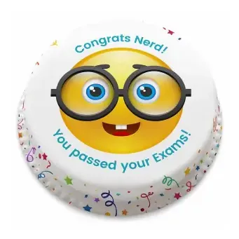 Nerd Emoji Cake