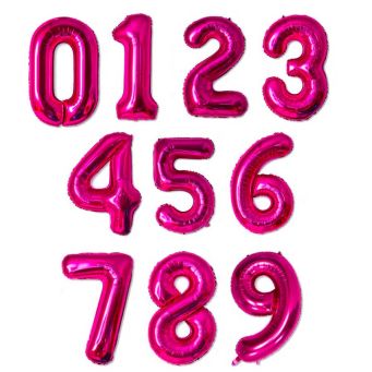 Jumbo Pink Number Balloon