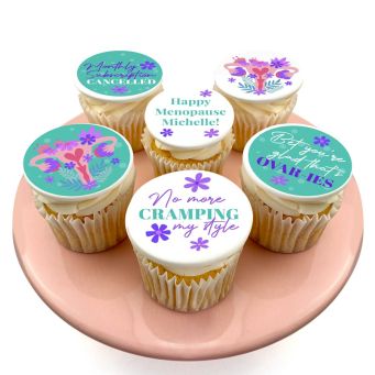 12 Mum Flowery Cupcakes