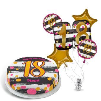 18th Black and Gold Gift Set