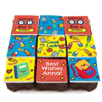 Colourful Back To School Brownies 