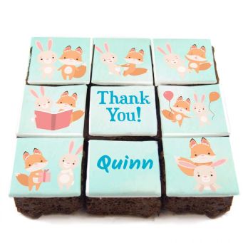 Cute Thank You Brownies