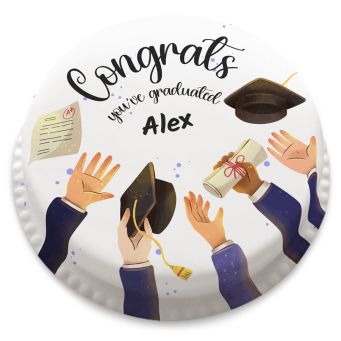 Sparkly Graduation Cake