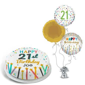 21st Birthday Stars Gift Set