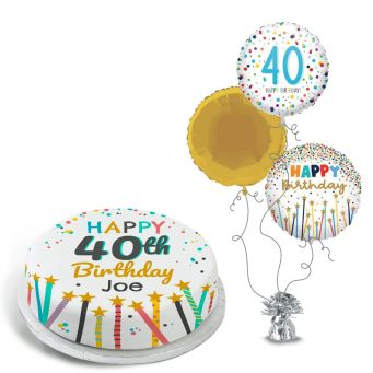 40th Birthday Stars Gift Set