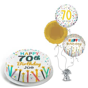 70th Birthday Stars Gift Set