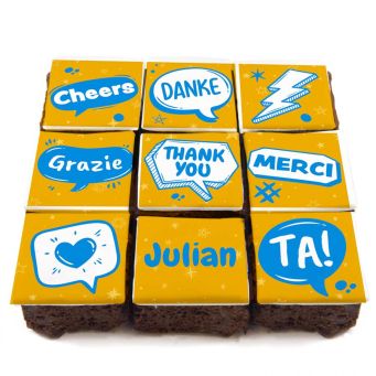 Thank You Merci Brownies