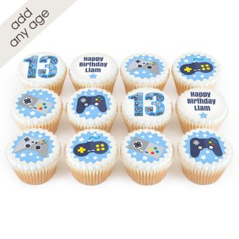 12 Controller Cupcakes