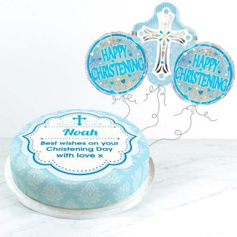Blue Christening Gift Set