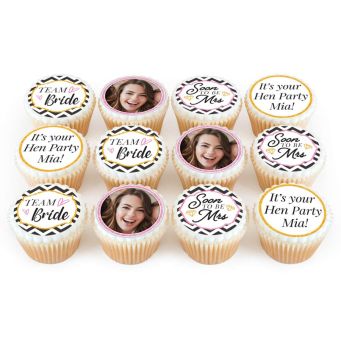 12 Hen Rosette Cupcakes