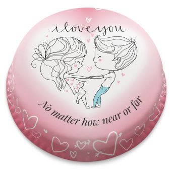 Heart Gift Wrap Cake - Cancelled