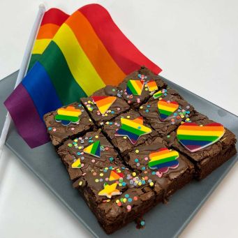 Pride Shape Brownies