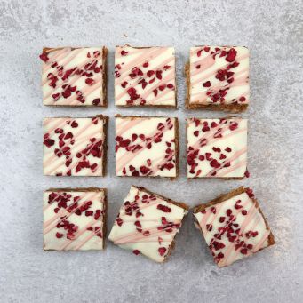 Raspberry Dream Blondies