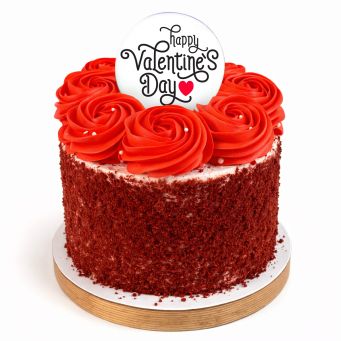 Red Velvet Valentine's Cake