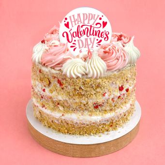 Vanilla Valentine's Bento Cake