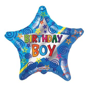 Birthday Boy Star Balloon