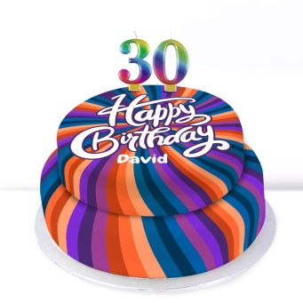 30th Birthday Polka Dot Cake