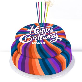 Polka Dot Birthday Cake