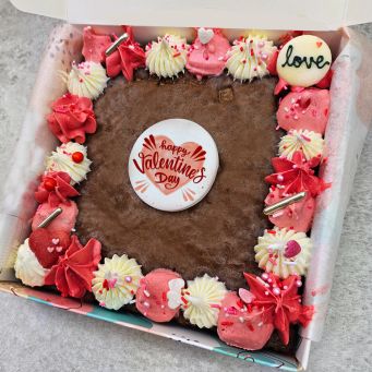 Pink Valentine's Brookie Slab