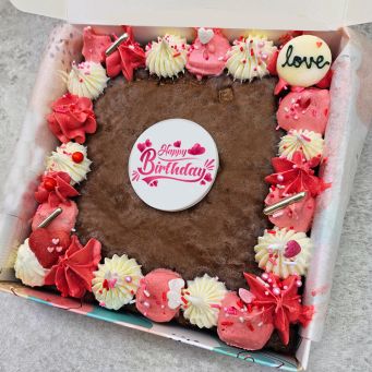 Pink Birthday Brookie Slab