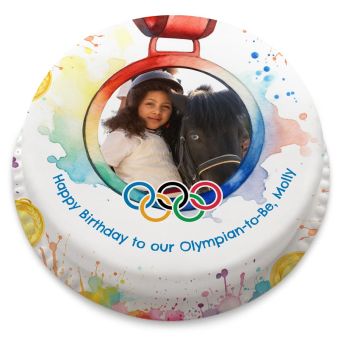 Olympics 2024 Photo Themed Cake