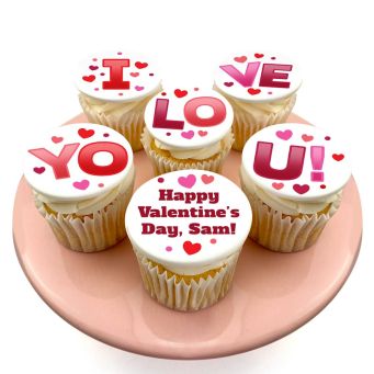 12 I Love You Cupcakes