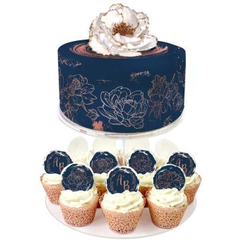 Rose Gold and Navy Wedding Set