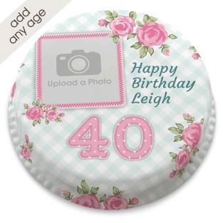 Any Age Vintage Photo Cake