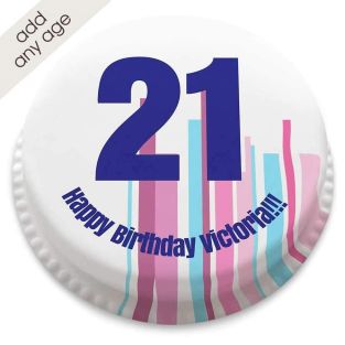 Any Age Art Deco Number Cake