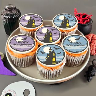 12 Haunted House Cupcakes
