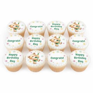 12 Champagne Ted Cupcakes