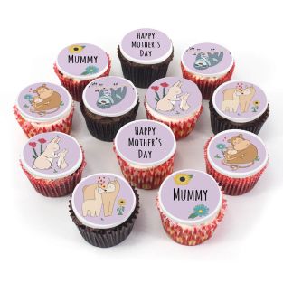 12 Floral Nan Cupcakes