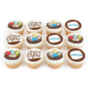 12 Easter Egg Cupcakes