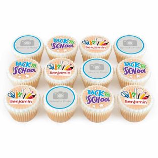 12 Pencil and Name Cupcakes 