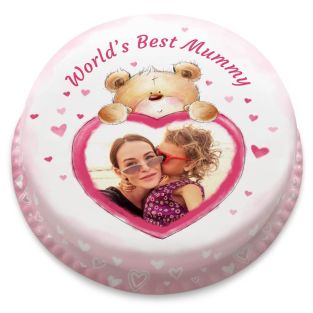 Ted Heart Photo Cake