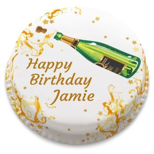 Champagne Birthday Cake 