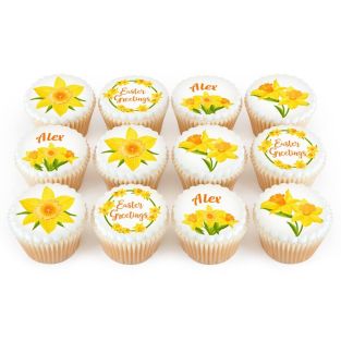 12 Daffodils Cupcakes